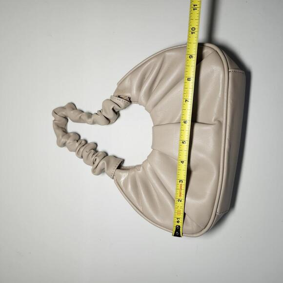 Expressions NYC, Womens, Size Medium, Beige, Ruched Handle Handbag - Picture 6 of 8